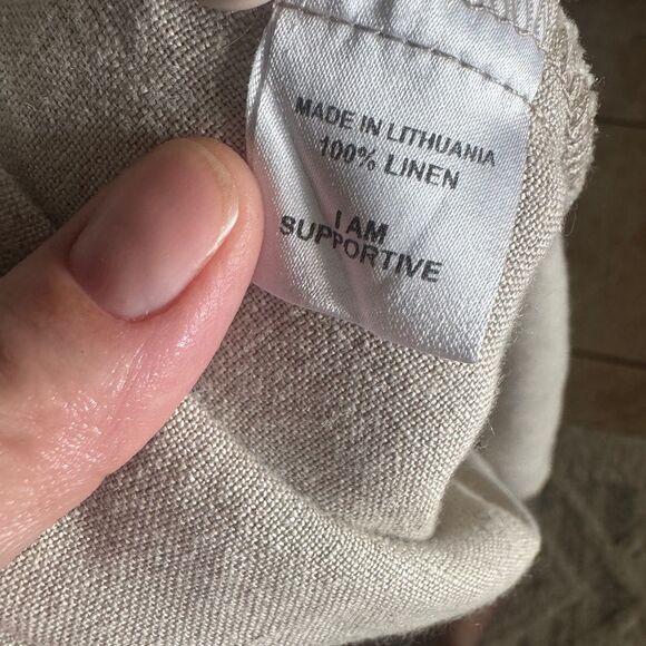 Flax Skyline Blouse - Sleeveless Linen Blouse Size 1G - Picture 9 of 10